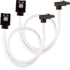 SATA 3.0 Data Cable For Hdd / SSD - Premium White Sleeved SATA 6Gbps 50Cm 90 bend sata Cable